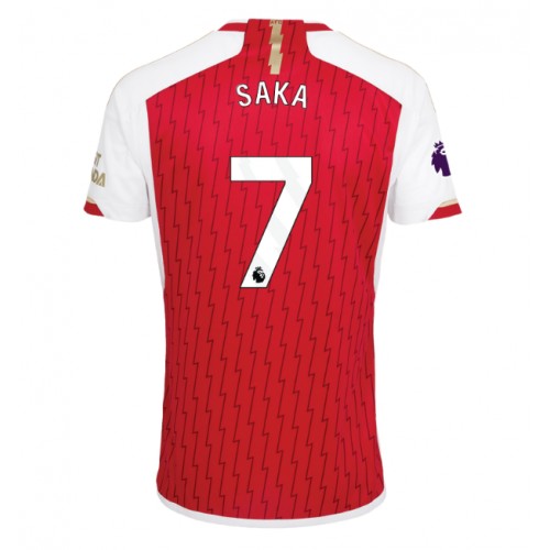 Fotballdrakt Herre Arsenal Bukayo Saka #7 Hjemmedrakt 2023-24 Kortermet